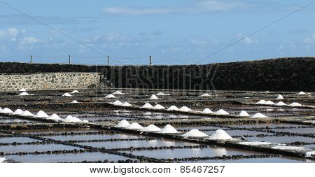 Salt evaporation ponds