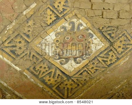 Moche Ayapec - vægmaleri på Huaca de la Luna.