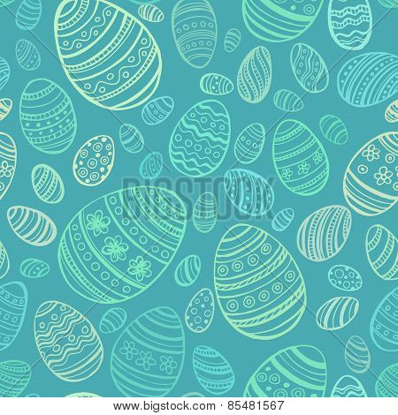 Easter Egg. Vector seamless pattern