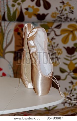Pink Pointe Shoes Are On The Table