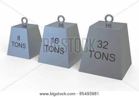 Weight  8, 16, 32 Tons