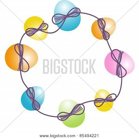 Circular Easter Egg Frame