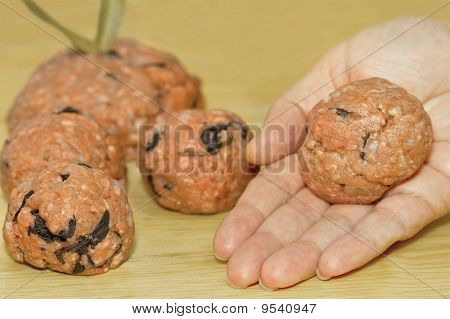 Håndlavede frikadeller