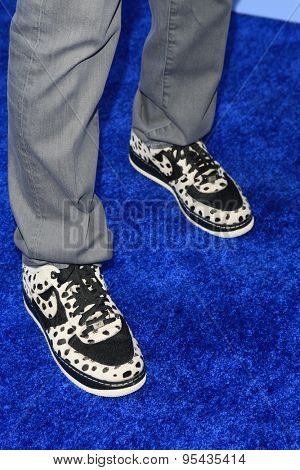LOS ANGELES - JUN 8: Jerry Weintraub's Nike shoes at the Premiere of HBO's 'The Brink' at the Paramount Theater at Paramount Studios on June 8, 2015 in Los Angeles, CA