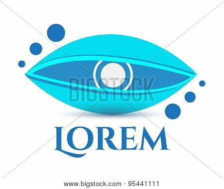 Logo template, vector, eye, abstract