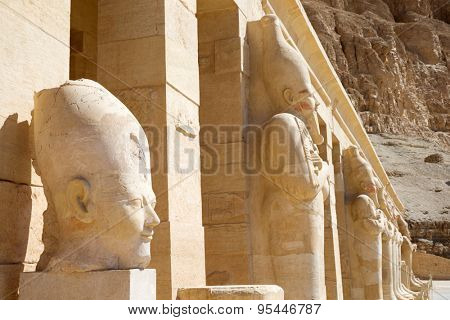 The temple of Hatshepsut near Luxor in Egypt