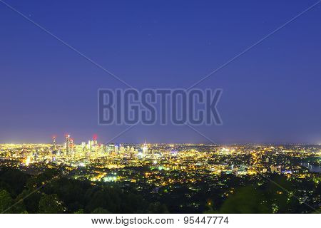 View of Brisbane City from Mount Coot-tha