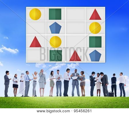 Sudoku Puzzle Problem Solving Leisure Games Concept