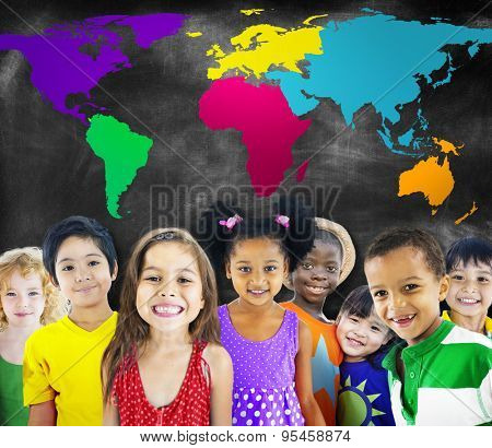Global Globalization World Map Environmental Conservation Concept