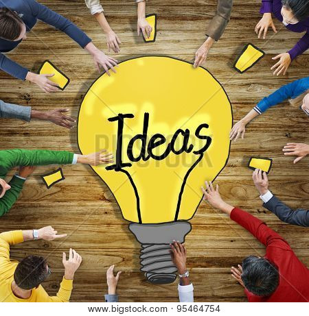 Aerial View People Ideas Breaking New Ground Concepts