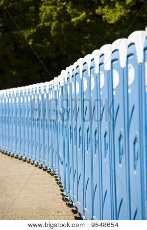 Toilets in a row