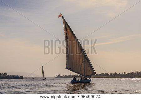 Faluka On The Nile River