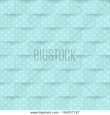 Dark blue background with white dots and shadows