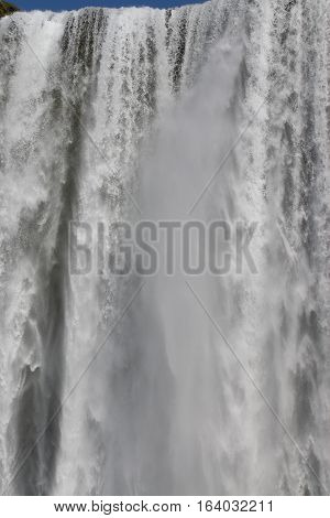 Skogafoss Waterfall on Skoga River in South Iceland