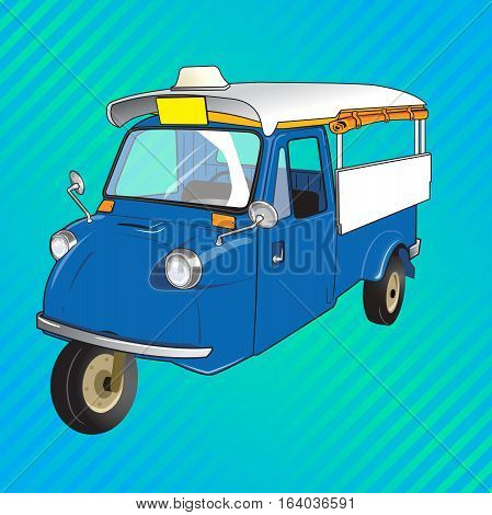 retro vehicle old fashion taxi vector illustration