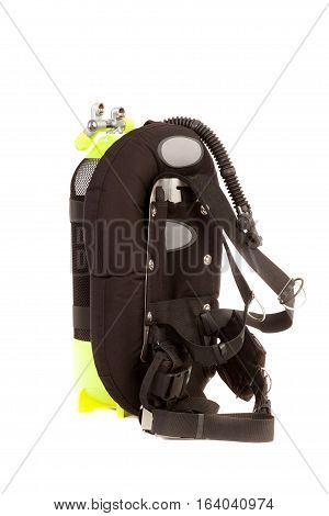 Diving equipment .Isolated on white  background .