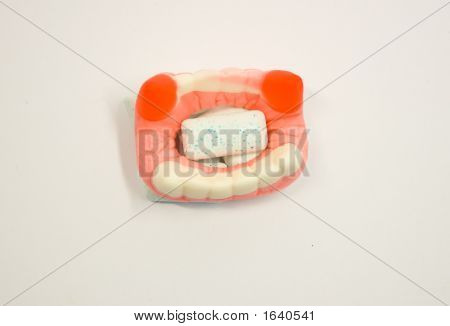 Kaak en kauwgom