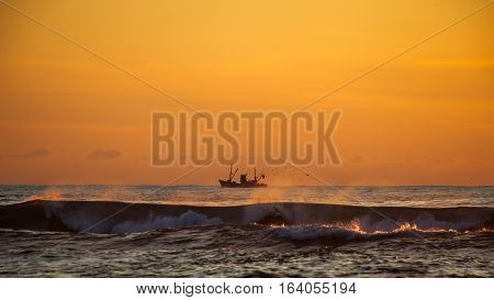 Seiner On A Black Sea, Poti, Georgia