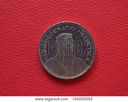 5 Francs Coin, Switzerland