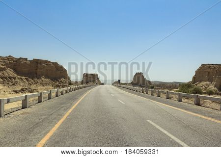 National Highway. Road to hingol National park.
