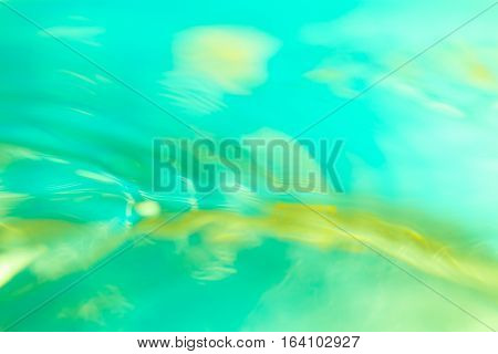Abstract Macro Of Moving Waves On Luquid