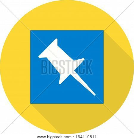 Pinboard, design, media icon vector image. Can also be used for social media logos. Suitable for mobile apps, web apps and print media.