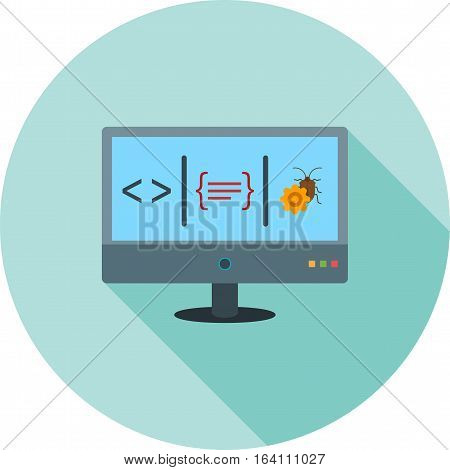 Dashboard, mainpage, desktop icon vector image. Can also be used for software development. Suitable for mobile apps, web apps and print media.