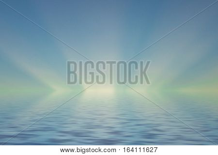 The Light From The Sky Water Reflection