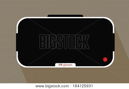 virtual reality glasses. Communication technology.  Vector illustration.