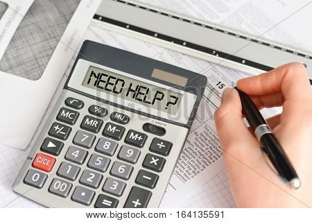 Need help or assistance with tax calculation