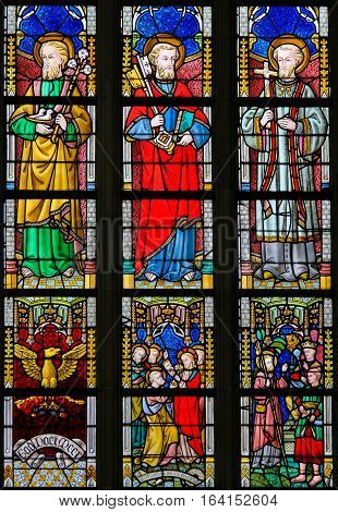 Stained Glass - Catholic Saints