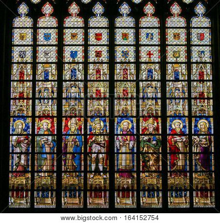 Stained Glass - Catholic Saints