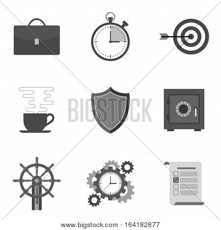 Set Of Icons And Symbols In Trendy Flat Style Isolated On White Background.