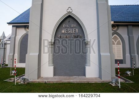 Georgetown, Penang - November 19, 2016 : Penang Wesley Methodist Church is one of the oldest churches in the country. 
It has been around for more than a century which possibly dates back to 1891.