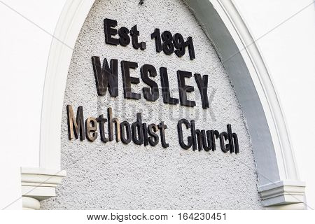 Georgetown, Penang - November 19, 2016 : Penang Wesley Methodist Church is one of the oldest churches in the country. 
It has been around for more than a century which possibly dates back to 1891.