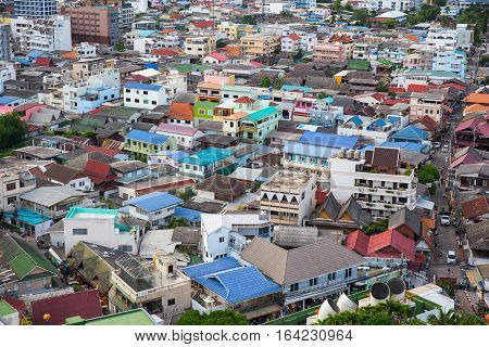 Hua Hin Thailand-October 82016: old city area of Hua Hin Thailand.Hua Hin is one of the best popular city for tourist