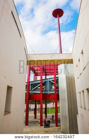 Modern Architecture In The Parc De La Villette, Paris