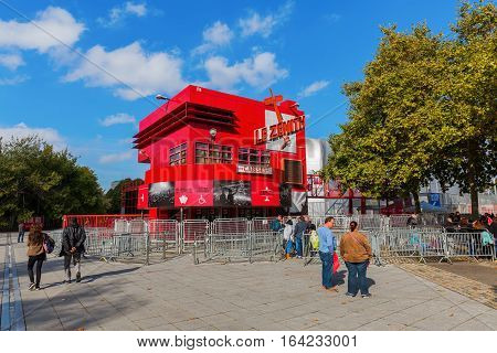 Le Zenith Indoor Arena In Paris, France