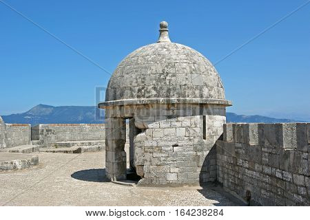 Εmbrasure inside the new fortress of Corfu Greece