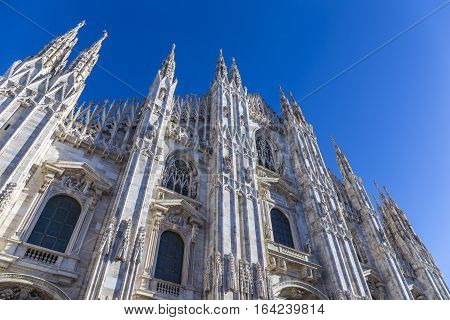 Milan Duomo Under Blue Sky