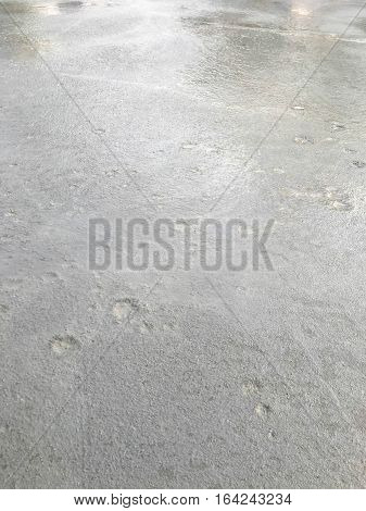wet cement texture in building construction background