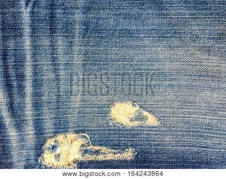 Texture of blue jeans demim fabric background