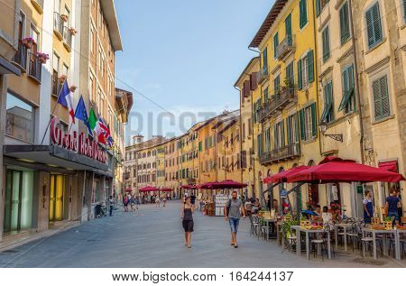 Road In The Old Town Of Pisa, Italy