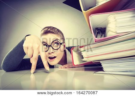 Positive Business Woman Starts Working.