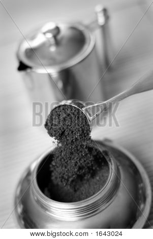 Kaffeemaschine b&w.