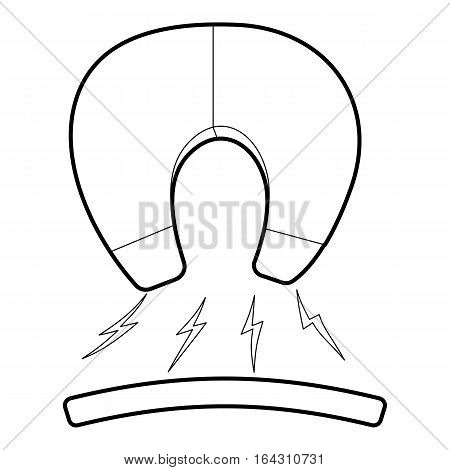 Magnet icon. Isometric 3d illustration of magnet vector icon for web