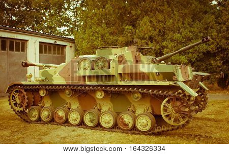 Poland, Poznań -october 1, 2016. Stug Iv - German Self-propelled Gun Of World War Ii.