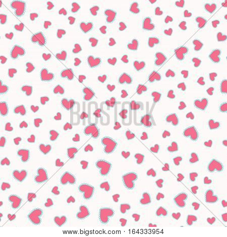 Seamless Pattern With Hearts