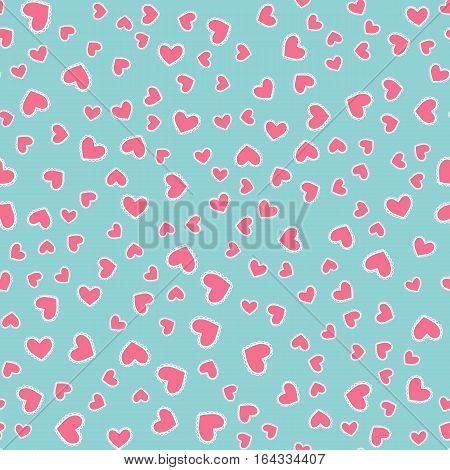 Seamless Pattern With Hearts