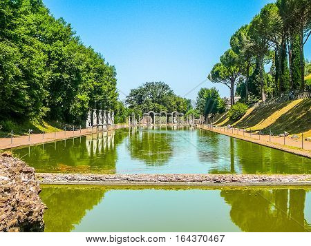 Hdr Villa Adriano Ruins In Tivoli